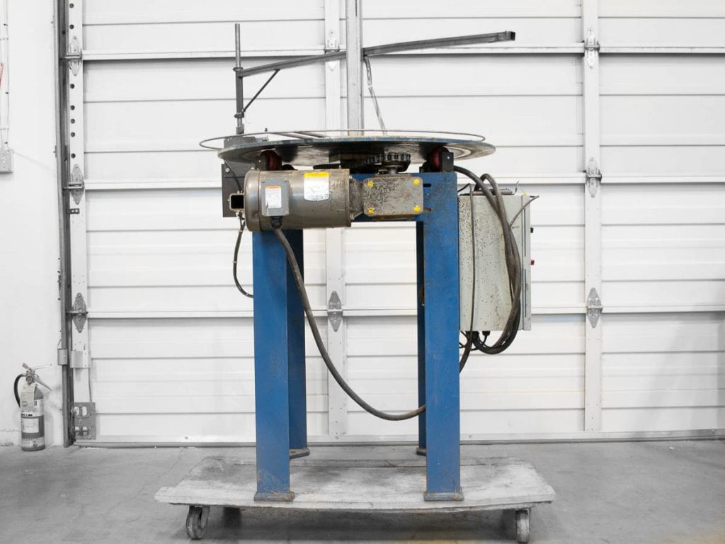 Rotating table with circular head