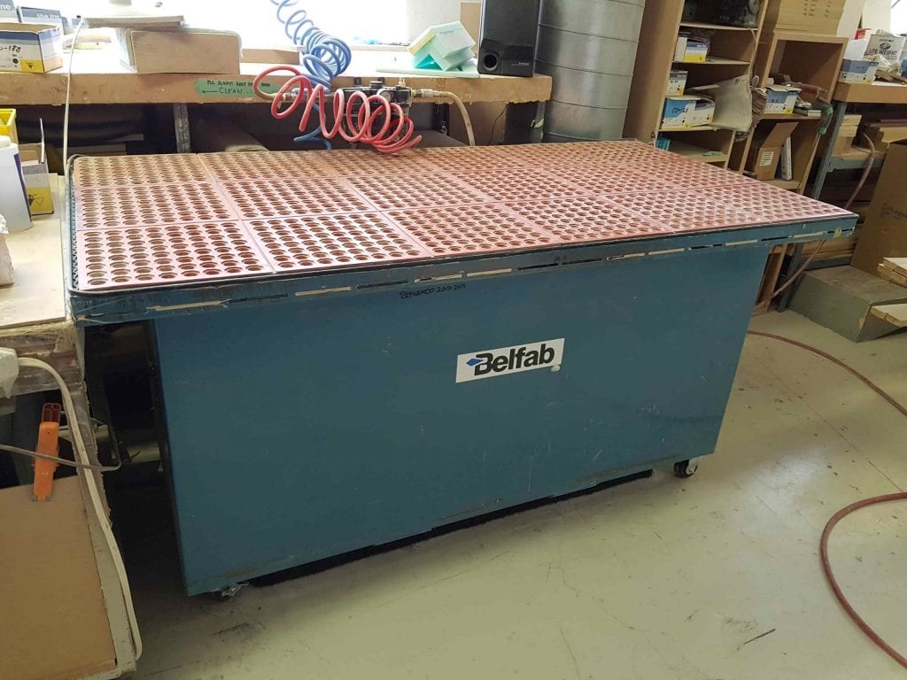 Pyradia Belfab DT Series Down Draft Table