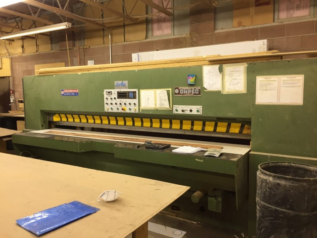 OMPEC TRO/2L/3200 Guillotine for veneer