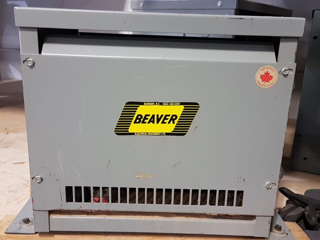 580-144 Beaver 10KVA 600V ANN Transformer