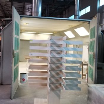 587-9 Cross Flow Paint Booth