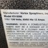 616-6 Vortex Sprayliners Model KV-5006