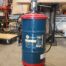 Used Lincoln Industrial Portable Grease Pump 16 gal Drum with Motor