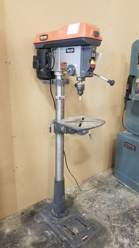 Used Ridgid DP-1550 Floor Stand Drill Press