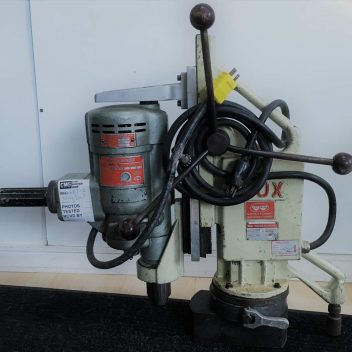 Used BUX Mag Drill With Press & Magnetic Stand