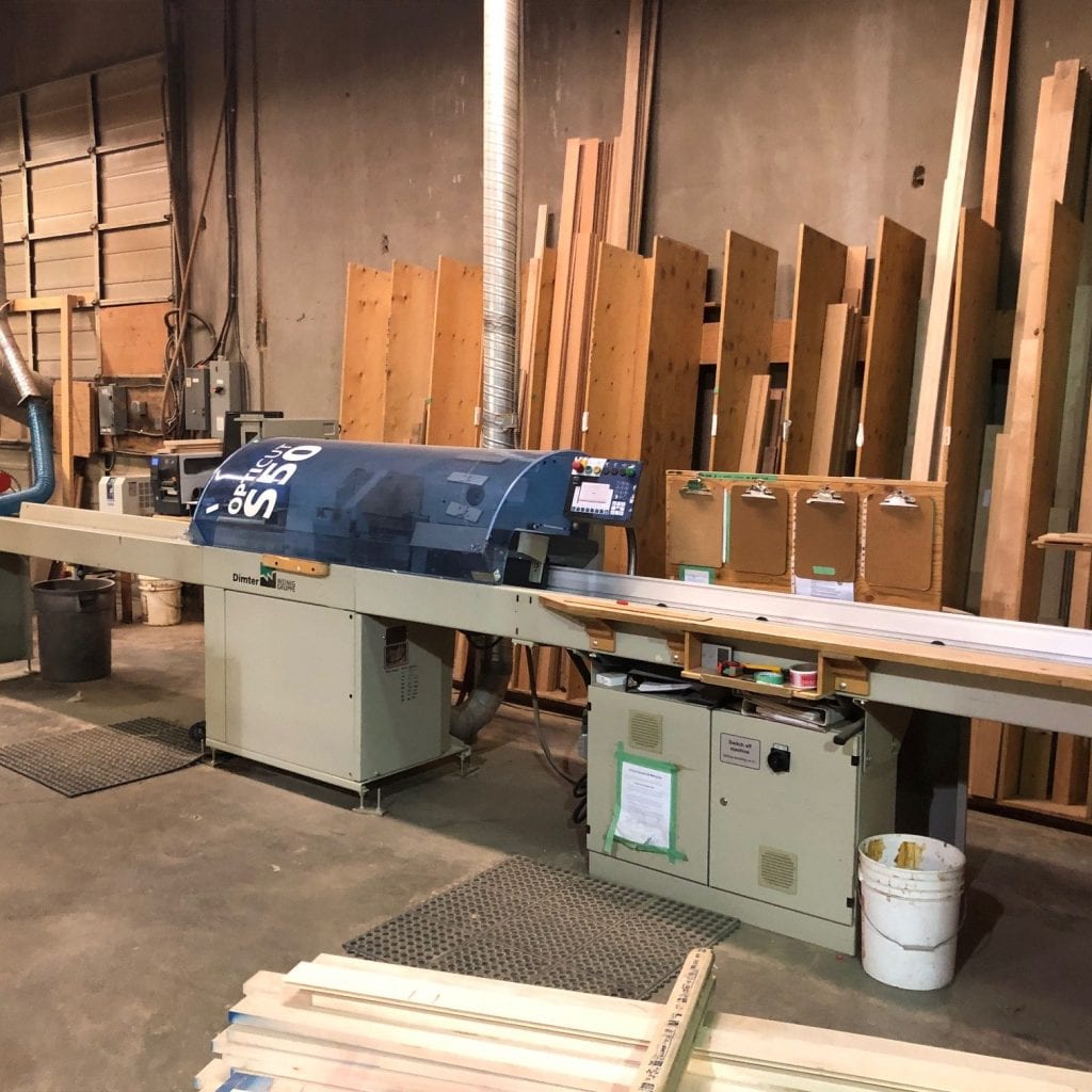 Used Weinig Dimter Opticut S 50 Chop Saw