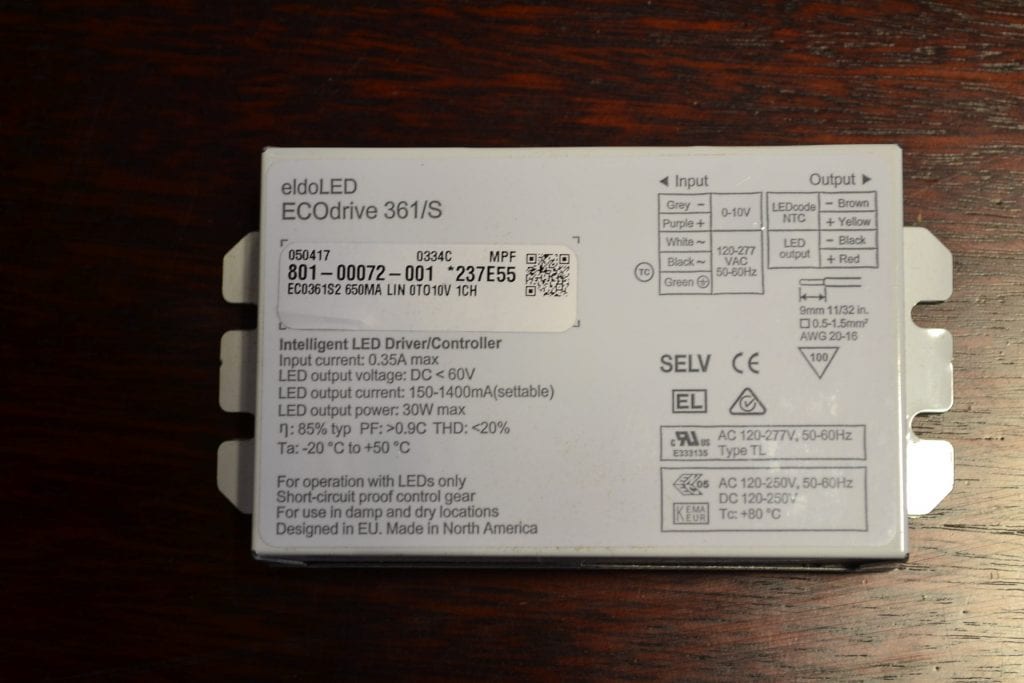 Used eldoLED ECODrive 361/S Ballast