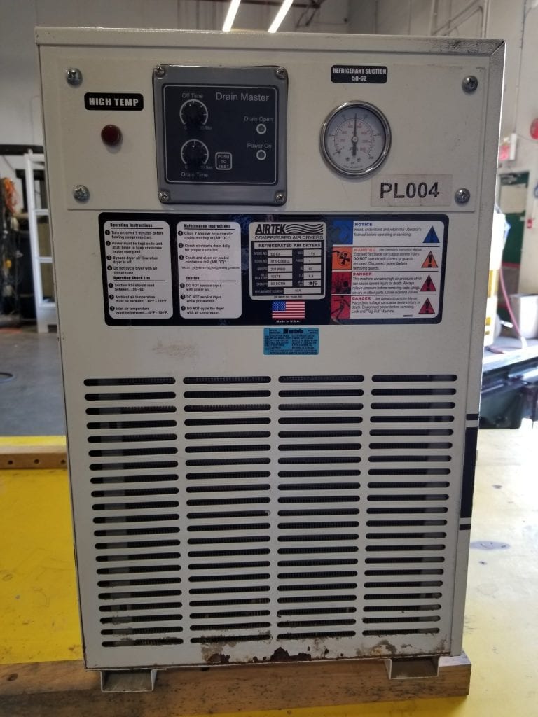 Used Airtek Elite Series Model ES60 Compressed Air Dryer
