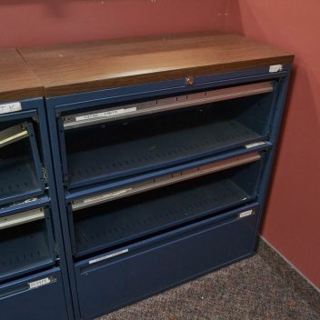 3-Drawer Filing Cabinet with no drawer fronts