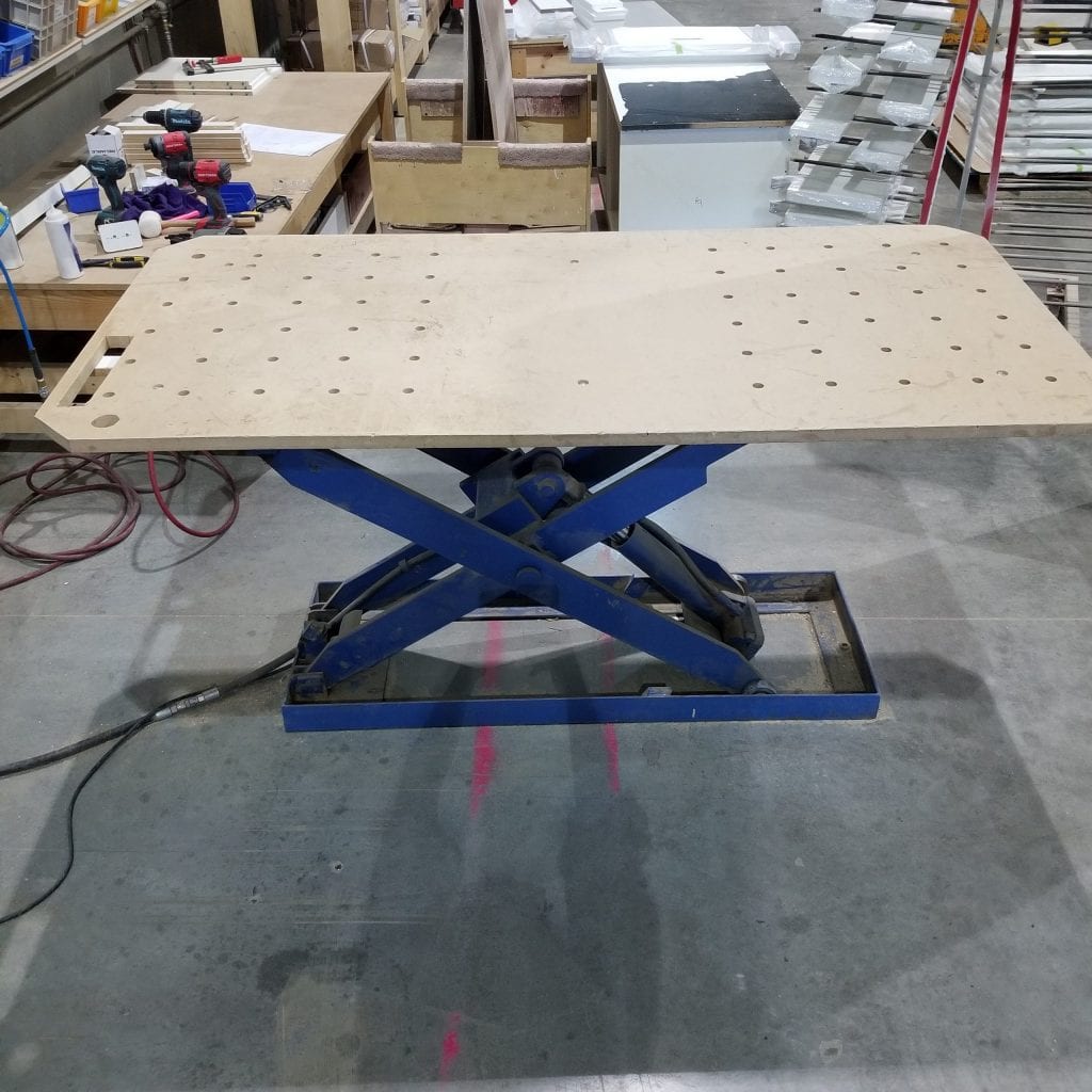 Used Blue Giant Scissor lift