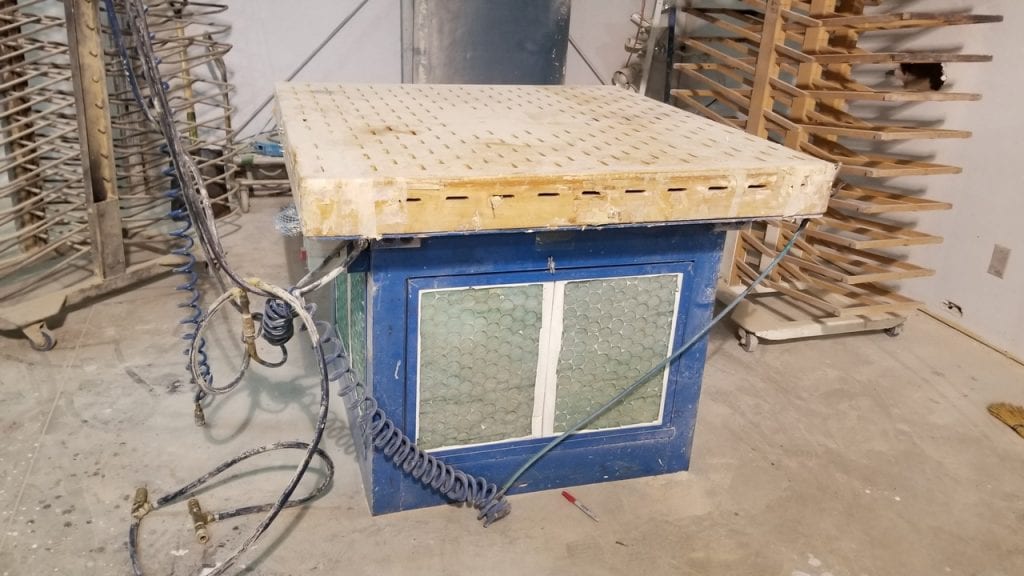 Denray Model 4800 Down Draft Table