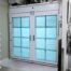 Closed Spray Booth with 2 Filtered Barn Doors