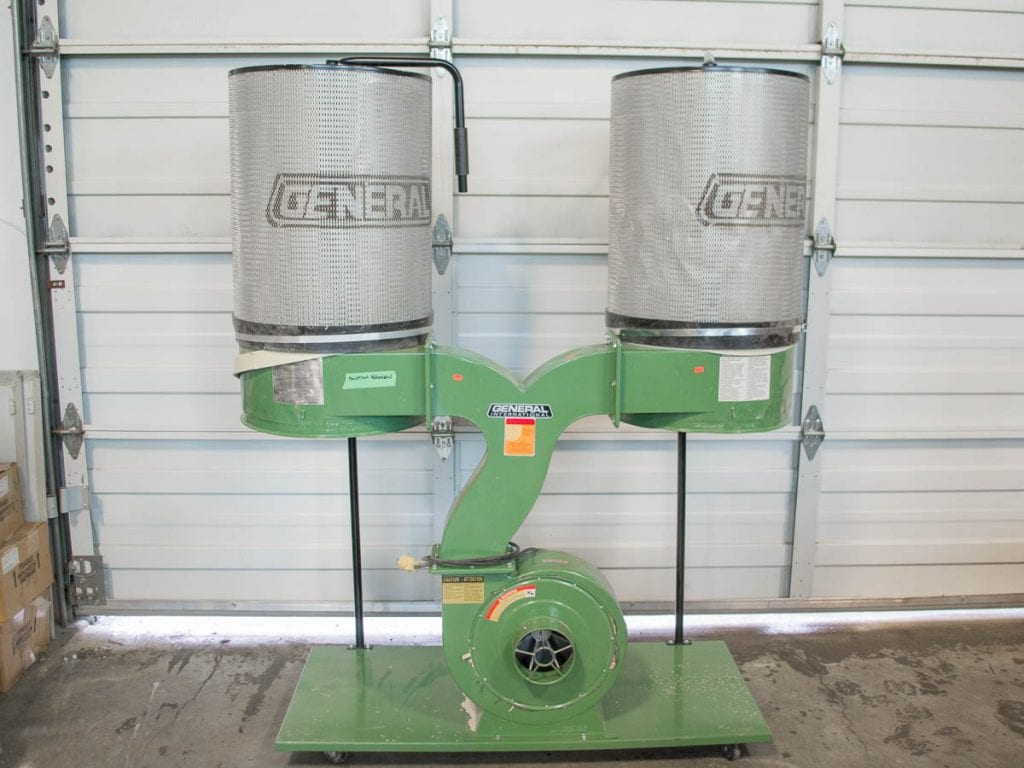 General International 10-210M1 Two Bag Dust Collector