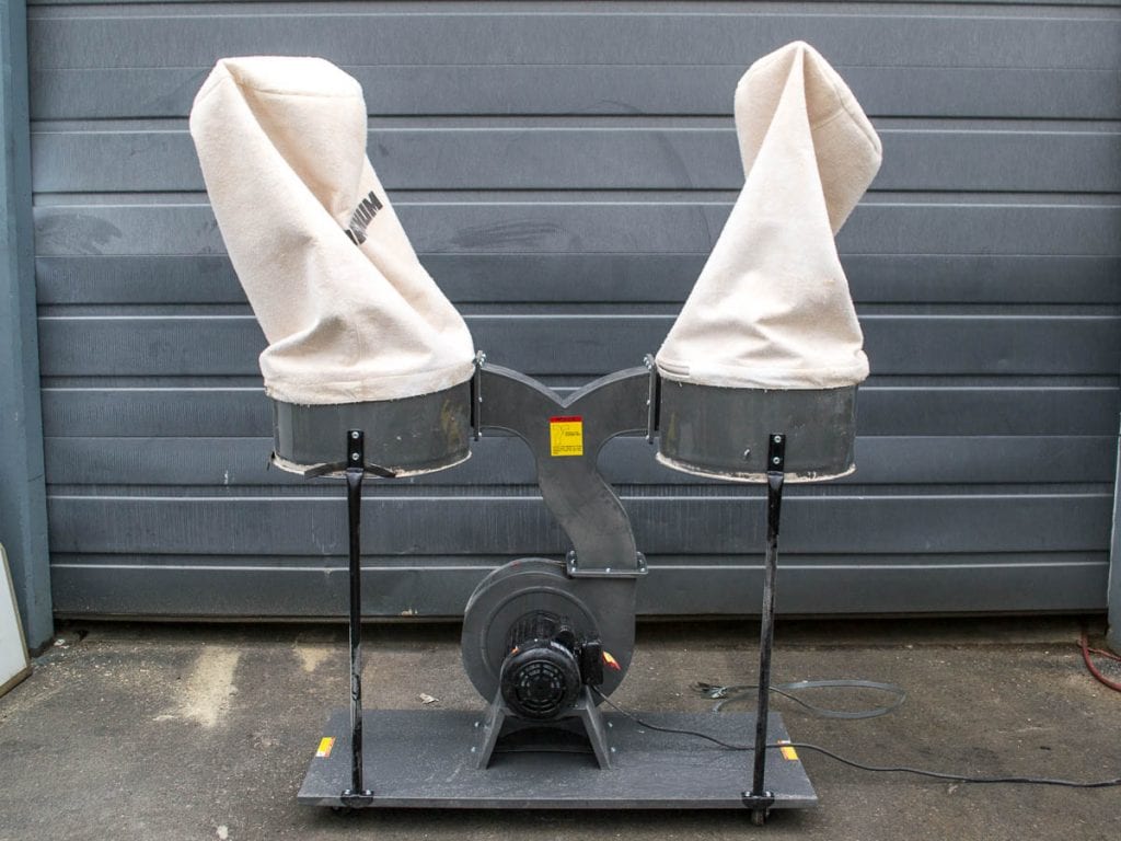 Magnum Industrial 3HP MI-11400 Double Bag Dust Collector