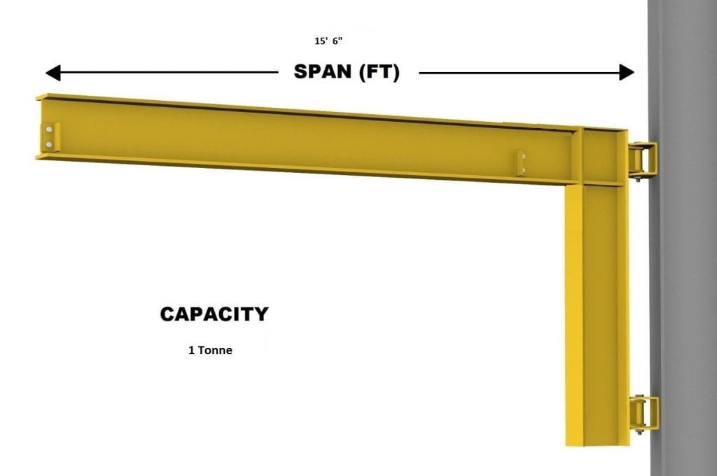 1 Tonne Wall Mount Jib Crane