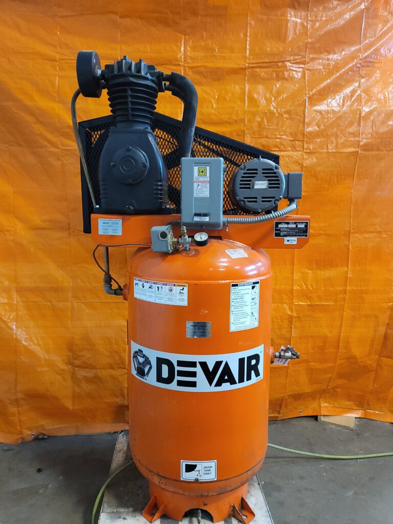 Used Devair Vertical Air Compressor