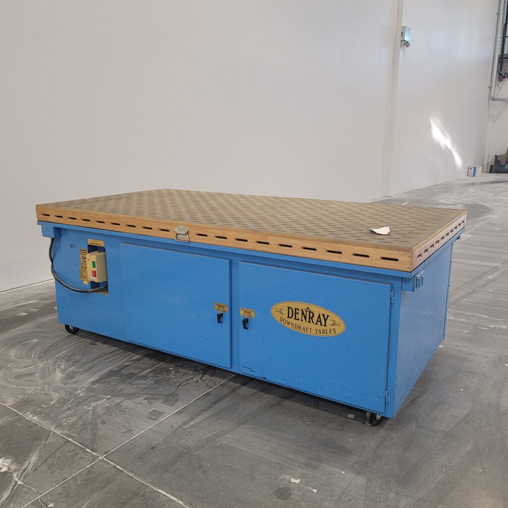 Used Denray Downdraft Table