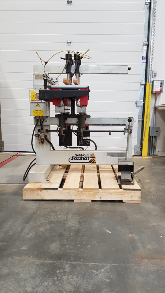 Used Gannomat Format 42 Double Line Boring Machine