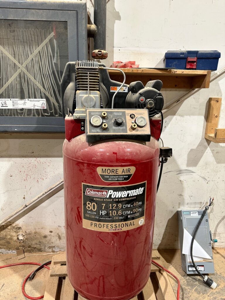 Used Coleman 7 HP Vertical Compressor