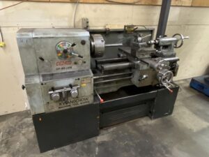 Used Kwang Chow C6240D Gap Bed Engine Lathe