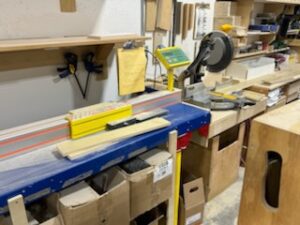 Dewalt Chop Saw with Tiger Stop Programmable Fence