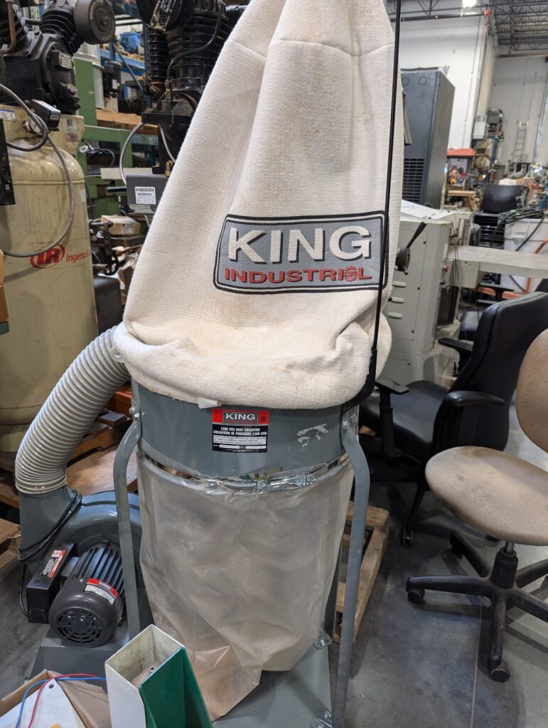 Used King 1.5 HP Dust Collector