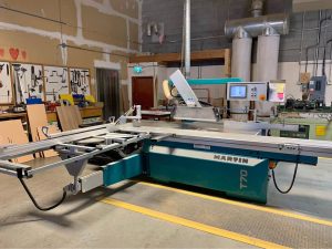 Used Martin T70 sliding table saw NC controlled
